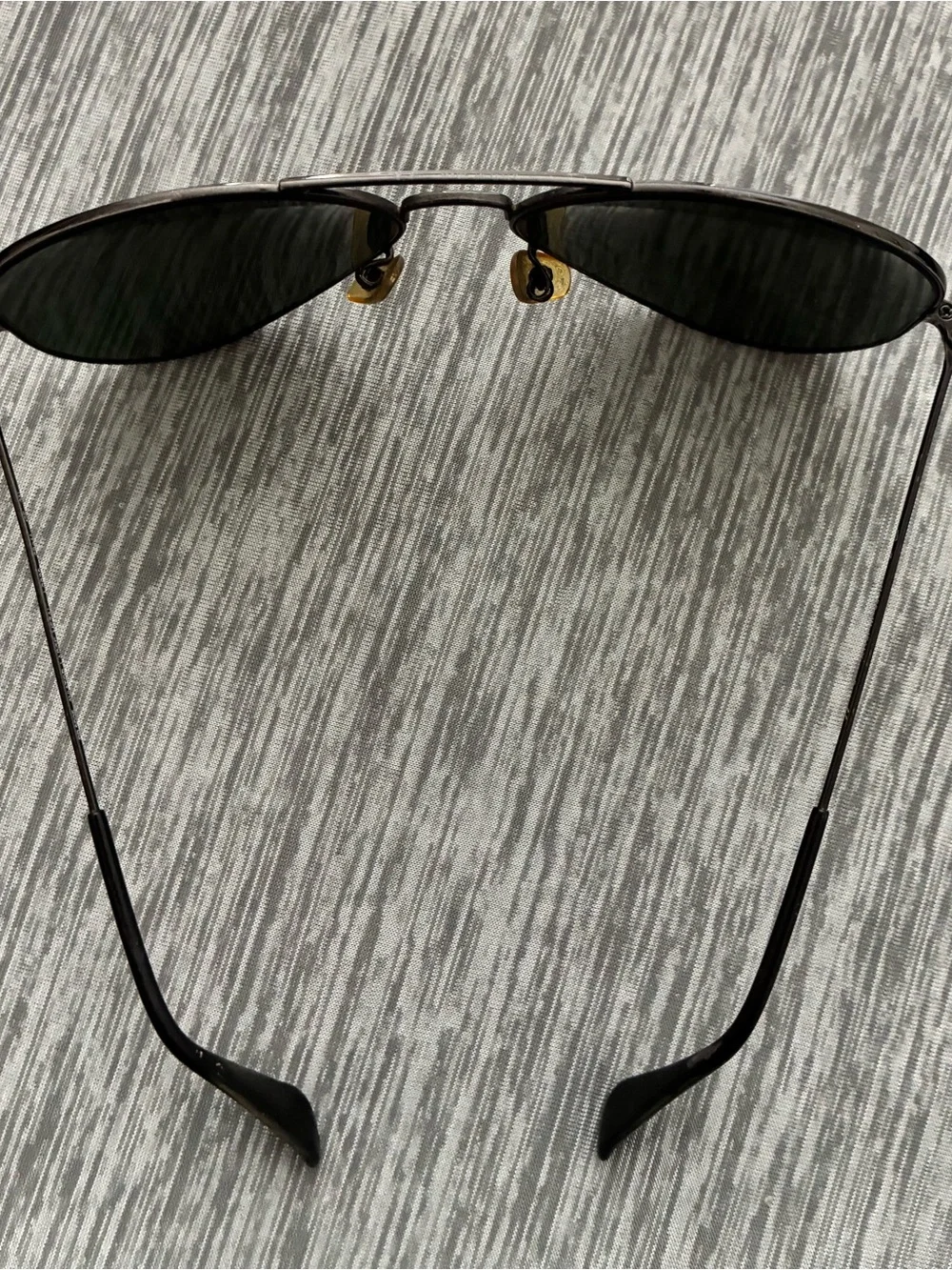 Ray-Ban Classic Aviator Sunglasses - Black Frame with Dark Green Lenses